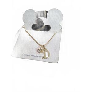 Swarovski Crystal Disney Mickey Mouse " Letter D" Necklace